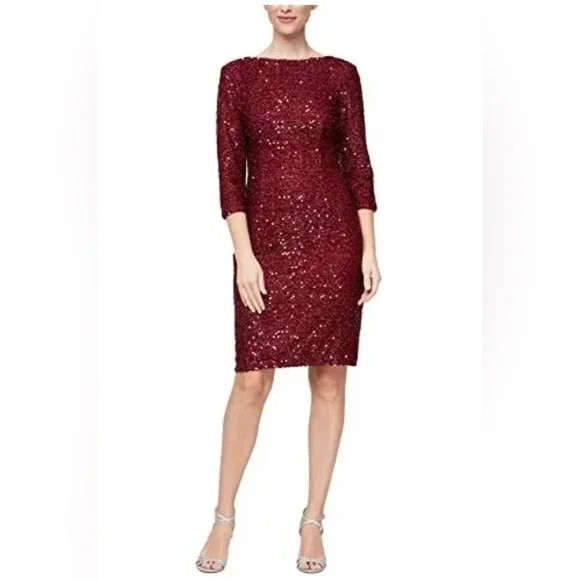 Slny Dresses | Nwt Slny Evening Dress Size 12 | Color: Red | Size: 12 | Cfboutique623's Closet